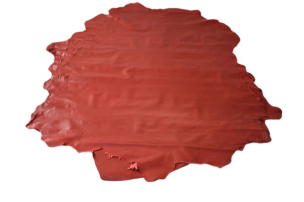 red sheep leather